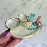 Lil Pearl - Coral Reef Ring Dish - Iridescent Infinity Tray