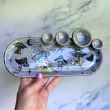 Luna's Abduction - Iridescent UFO & Mushroom Infinity Tray