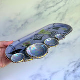 Luna's Abduction - Iridescent UFO & Mushroom Infinity Tray