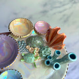 Candy's Cove - Sea Turtle Coral Reef Dish Iridescent Infinity Tray