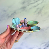 Emerald Waves - Coral Reef Ring Dish - Iridescent Infinity Tray