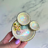 Mini Ocean Dreams - Coral Reef Dish Iridescent Jewelry Tray