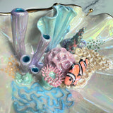 Finding Naomi - Shell Jewelry Wall Hanging- Clown Fish - Coral Reef Necklace Display B