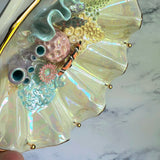 Finding Naomi - Shell Jewelry Wall Hanging- Clown Fish - Coral Reef Necklace Display B