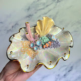 Finding Naomi - Shell Jewelry Wall Hanging- Clown Fish - Coral Reef Necklace Display A