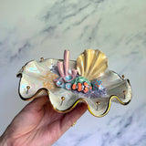 Finding Naomi - Shell Jewelry Wall Hanging- Clown Fish - Coral Reef Necklace Display A