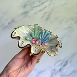 Blue Lagoon - Turtle Shell Jewelry Wall Hanging Coral Reef Necklace Display