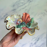 Tidal Wispers - Turtle Shell Jewelry Wall Hanging Coral Reef Necklace Display