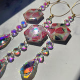Strawberry Hexagon Suncatcher