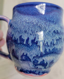 Blue Drippy Porcelain Ceramic Mug
