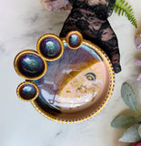 Aries Zodiac Tray Gold Altar Tray Witchy Jewelry Dish
