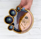 Aries Zodiac Tray Gold Altar Tray Witchy Jewelry Dish